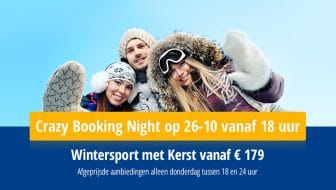 Crazy Booking Night Wintersport met kerst